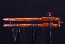 Honduran Rosewood Root Burl Native American Flute, Minor, Low E-4, #H5Ea